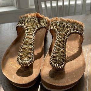 Sam Edelman beaded sandals size 9 EUC